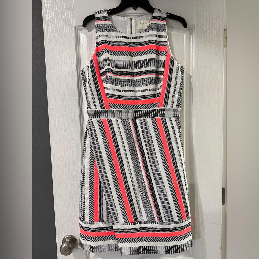 Kate Spade Flights of Fancy Ribbon Jacquard Dress Size 10